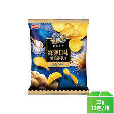卡迪那洋芋片海鹽口味12包